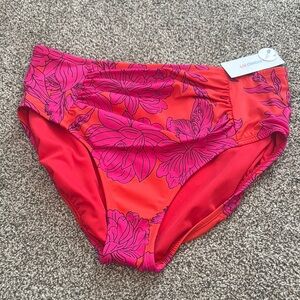 Women's Floral Swim Bottom - High Waisted NWT